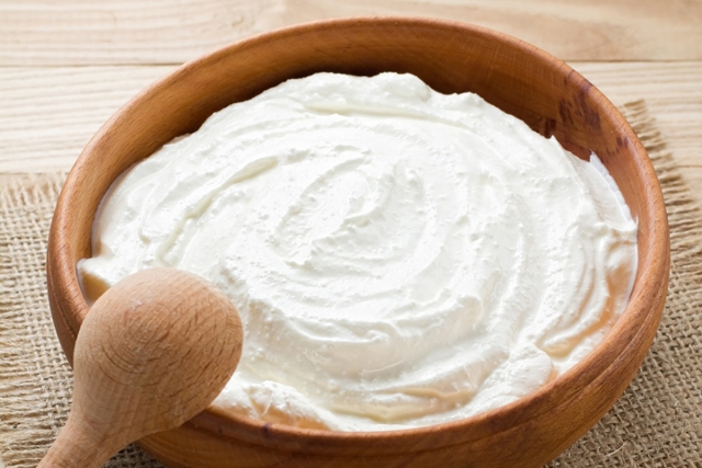 Greek food: Plain 100% natural yoghurt